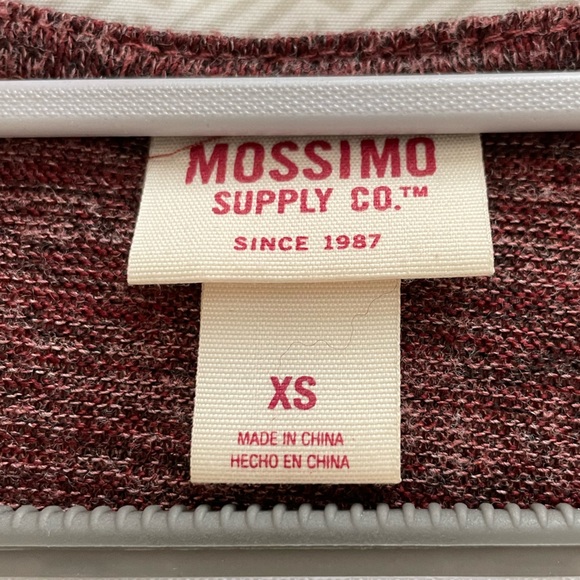 Mossimo Supply Co Wrap Knit Dress Maroon XS - Picture 4 of 6